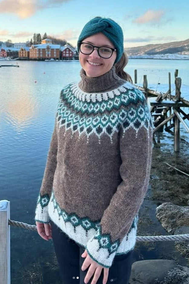 Cecilia Lettlopi Barley Wool sweater - Knitting Kit - The Icelandic Store