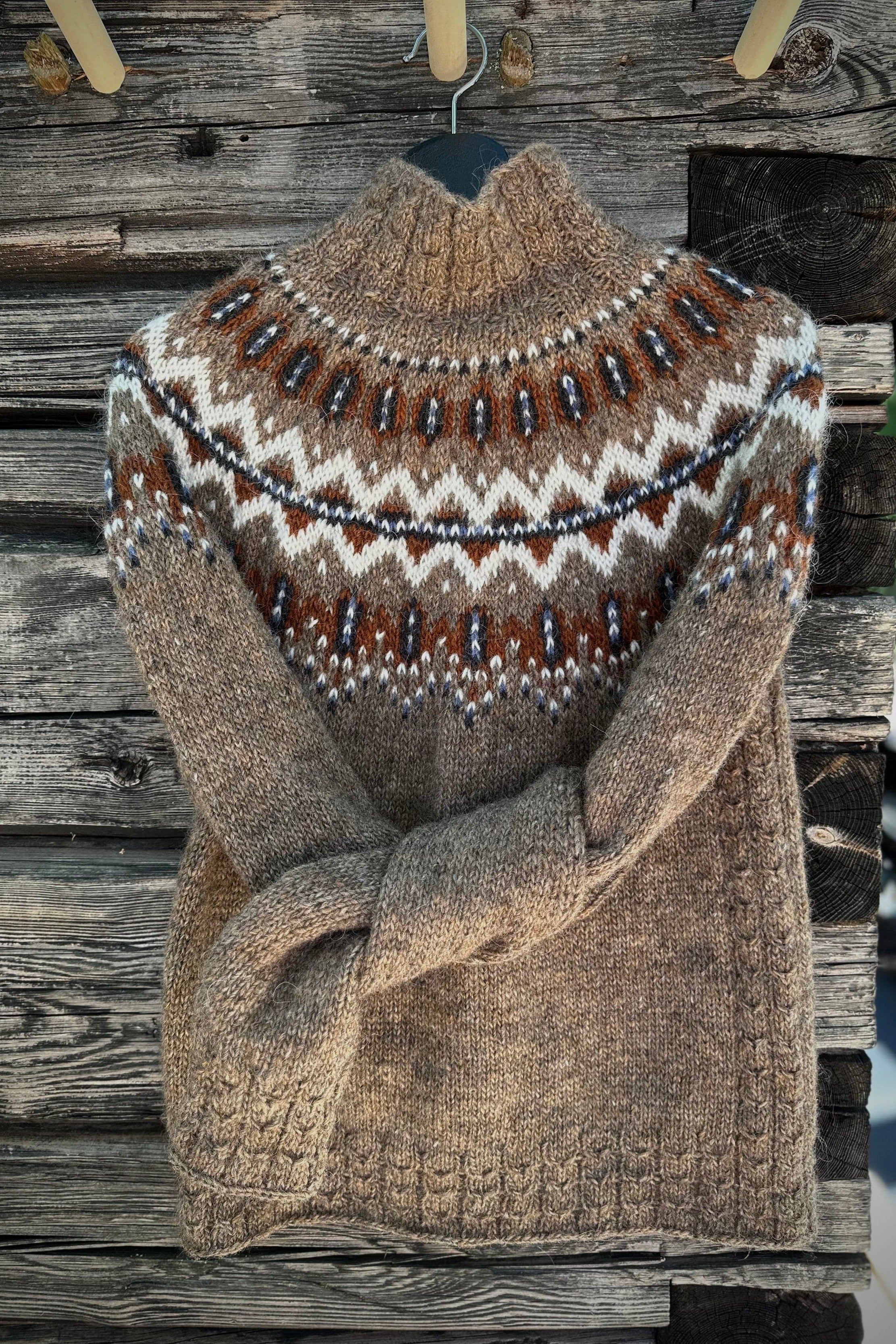 Meiko Icelandic sweater Murky - Lettlopi Knitting Kit - The Icelandic Store