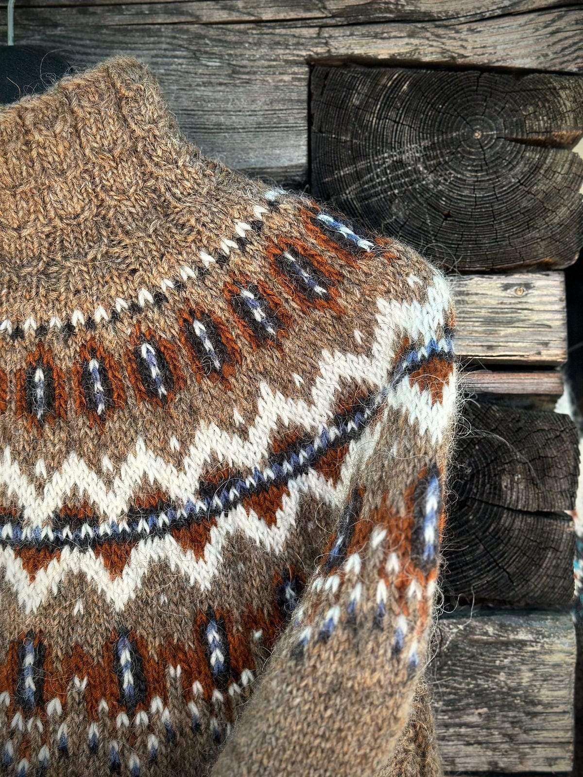 Meiko Icelandic sweater Murky - Lettlopi Knitting Kit - The Icelandic Store