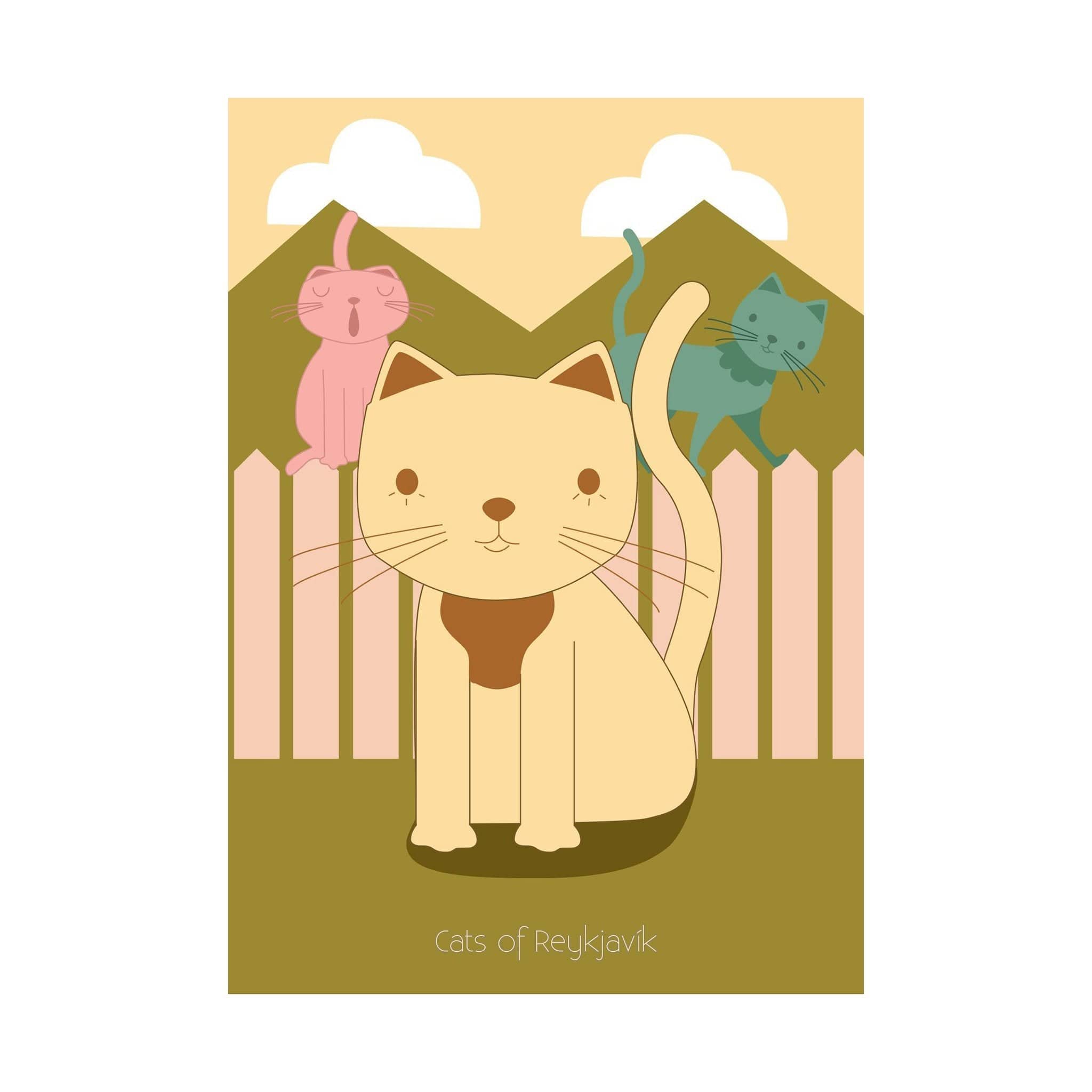 Cats of Reykjavik | Postcard