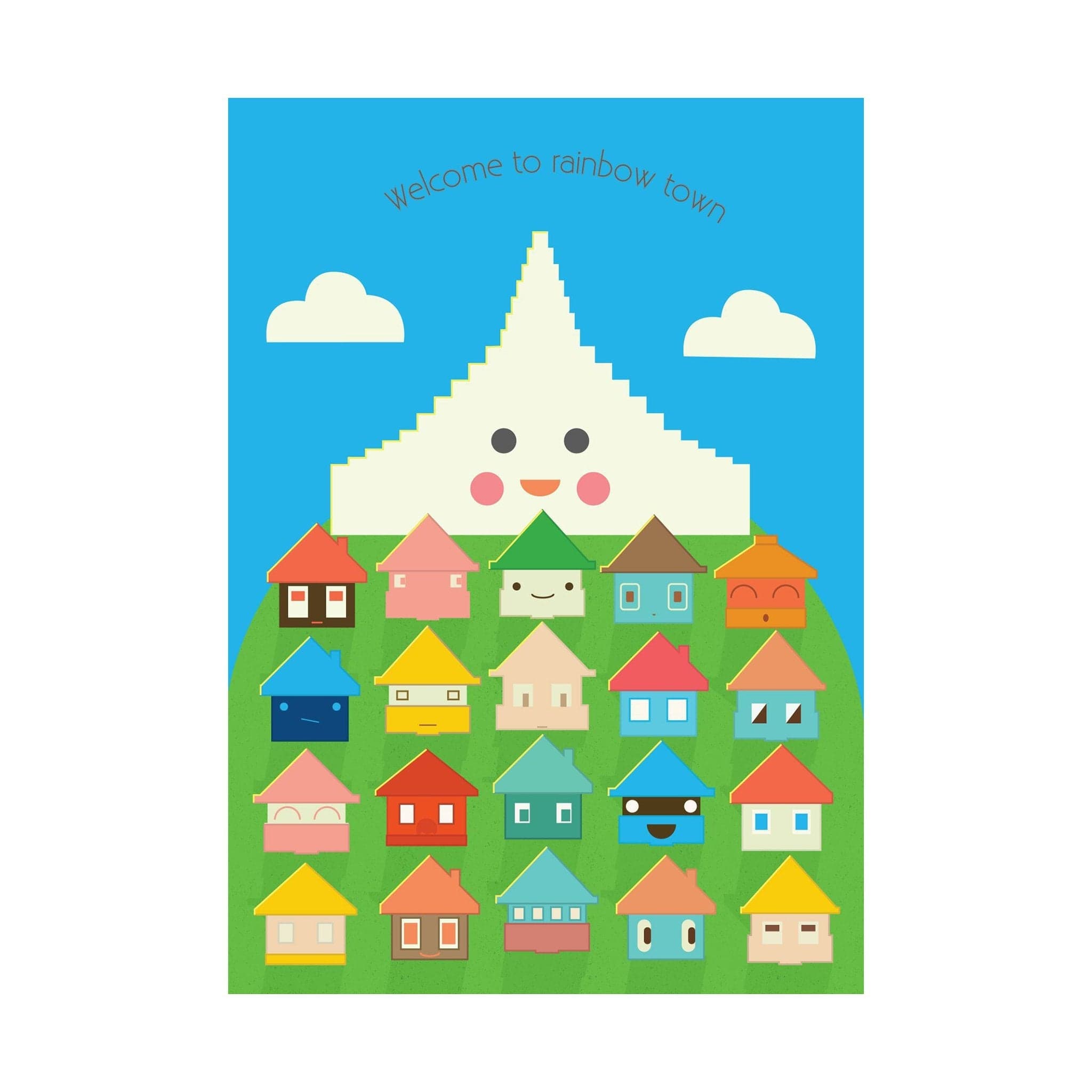Welcom to Rainbow Town | Postcard