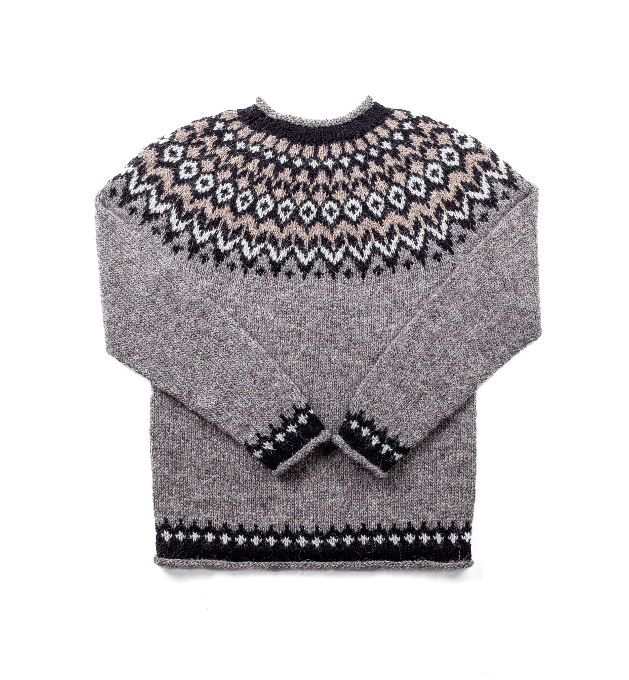 Riddari - Icelandic Sweater - Grey - The Icelandic Store