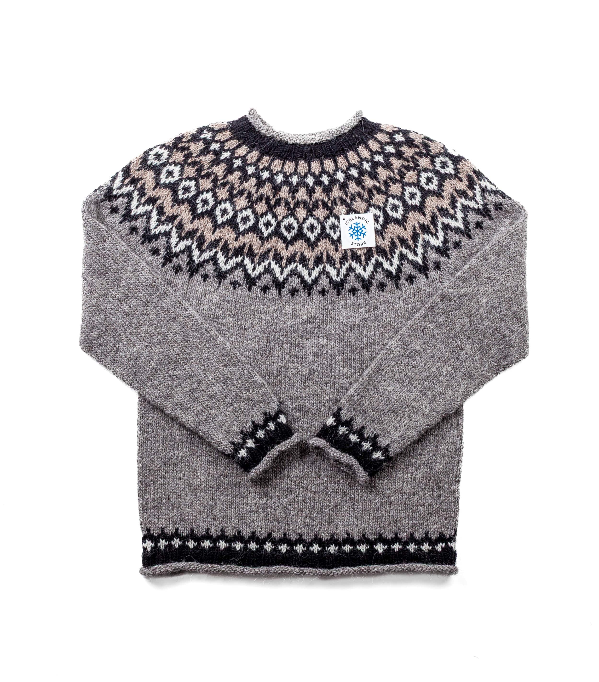 Riddari - Icelandic Sweater - Grey - The Icelandic Store