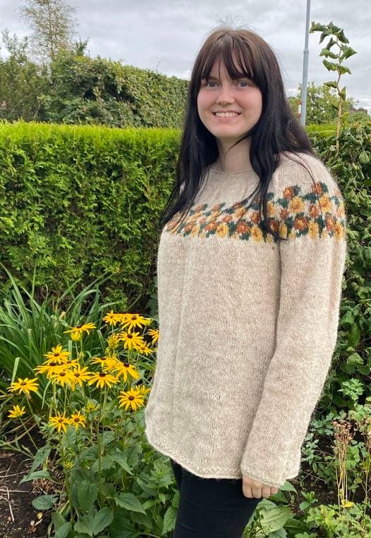 Rosalie - Beige and Yellow Plotulopi Knitting Kit - The Icelandic Store