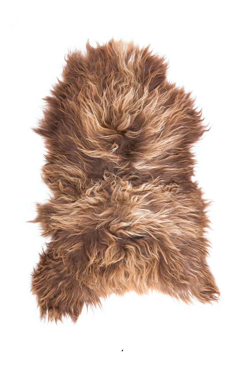 Icelandic Sheepskin Rug - Moorit Brown - The Icelandic Store