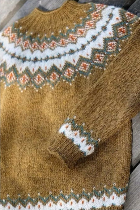 Sipoonkorpi - Golden Icelandic sweater - Lettlopi Knitting Kit