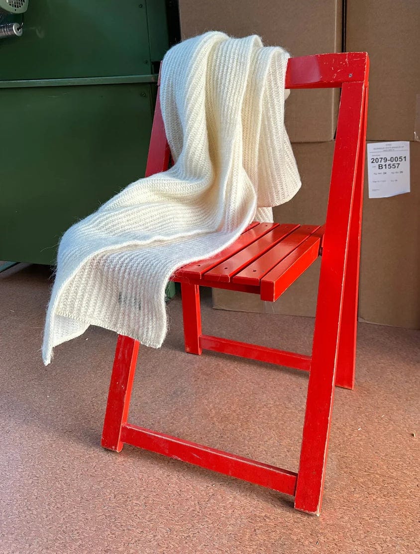 VARMA White Wool Blanket - The Icelandic Store