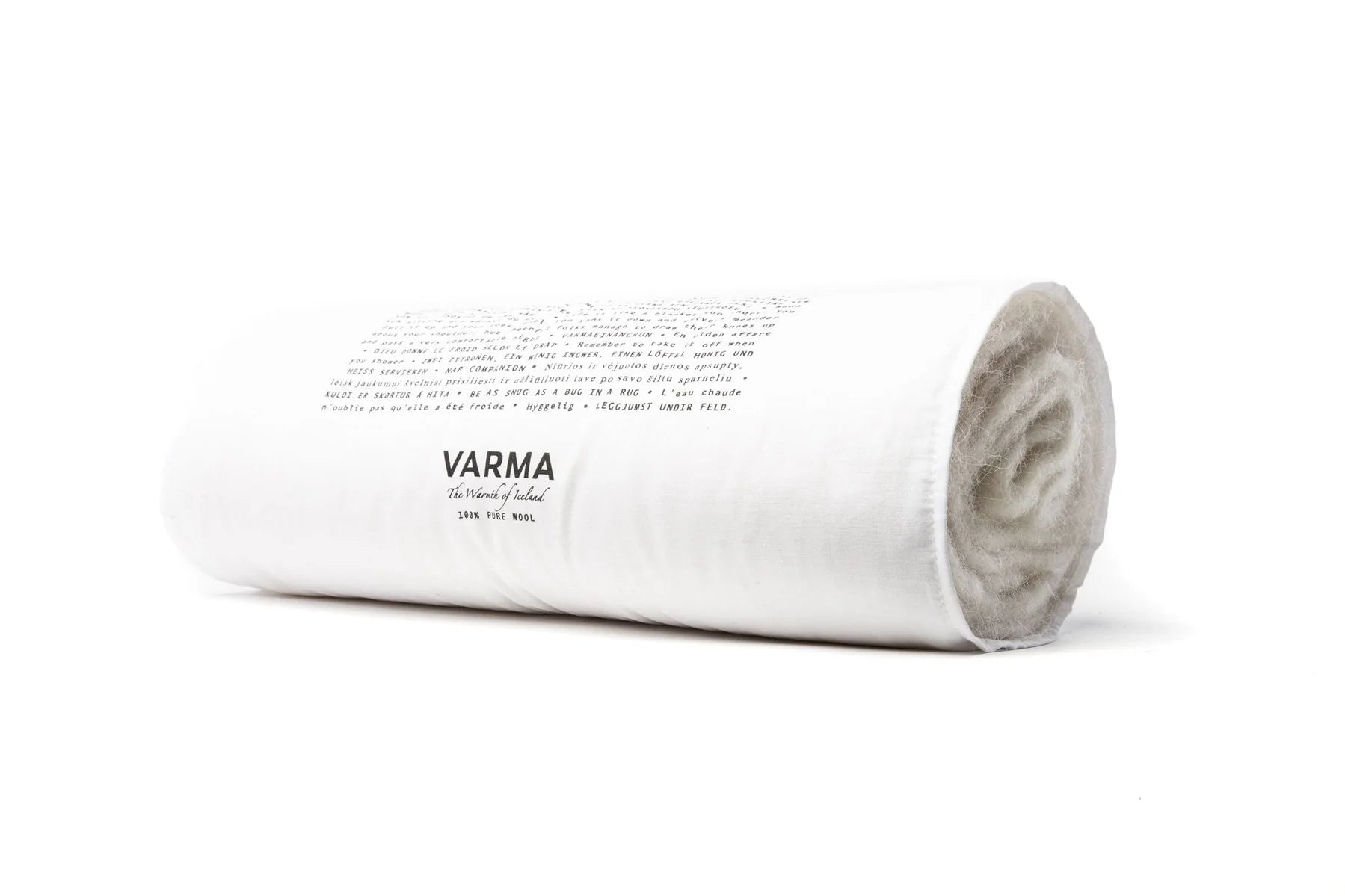 VARMA Black Wool Blanket - The Icelandic Store