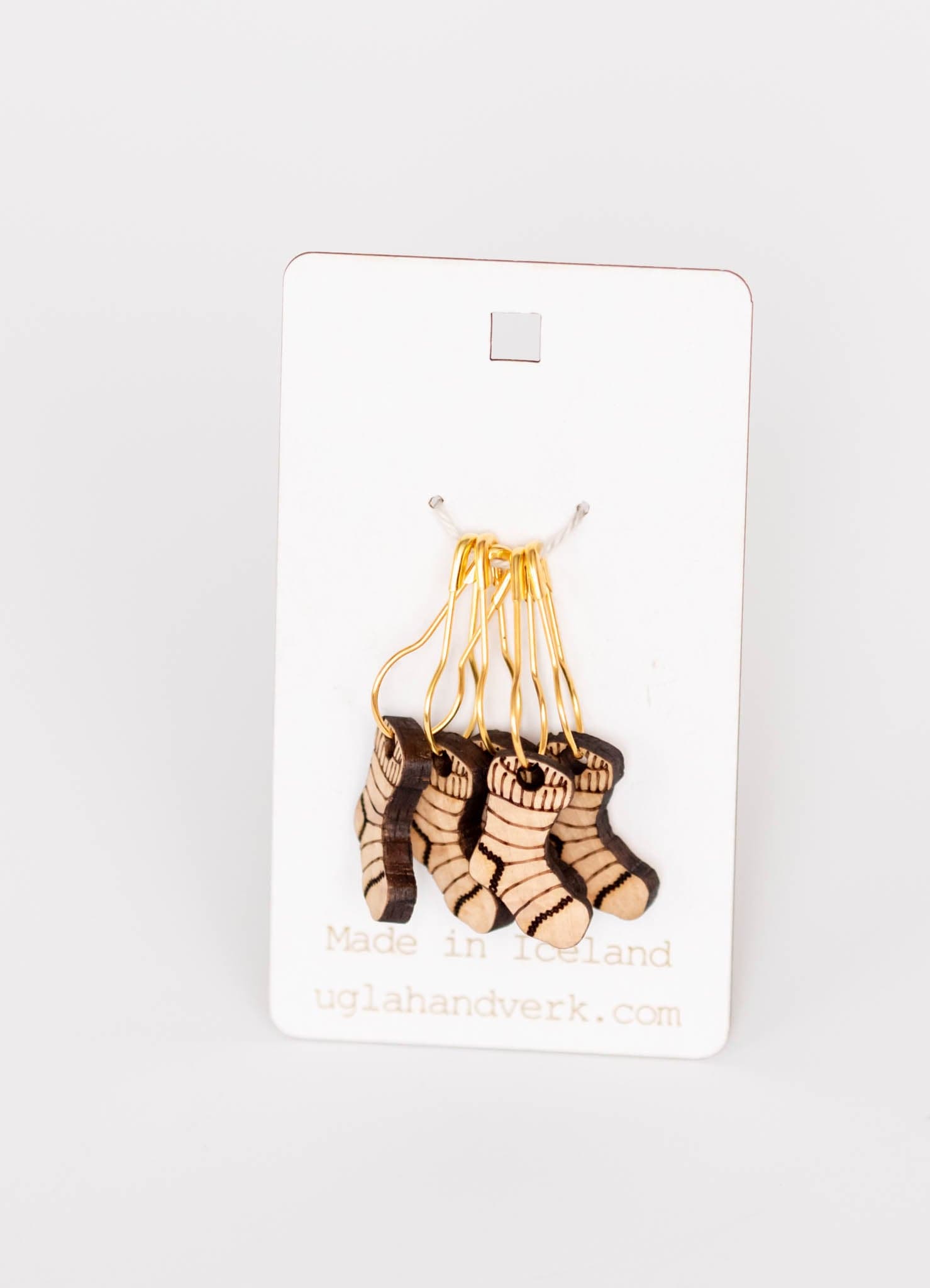 Wooden Stitch Markers - Icelandic Wool Socks - The Icelandic Store