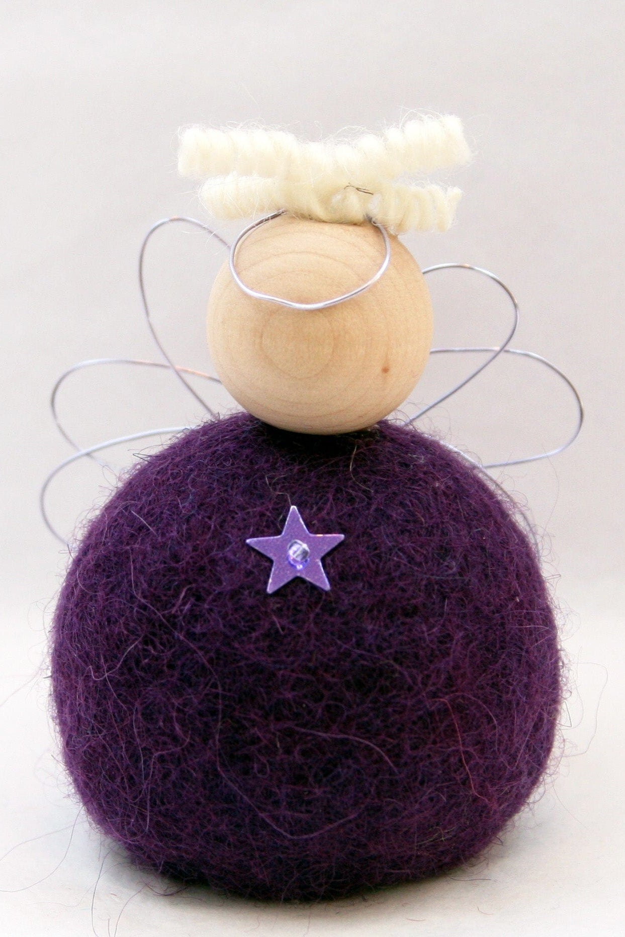 Felted wool Angle - Purple - The Icelandic Store