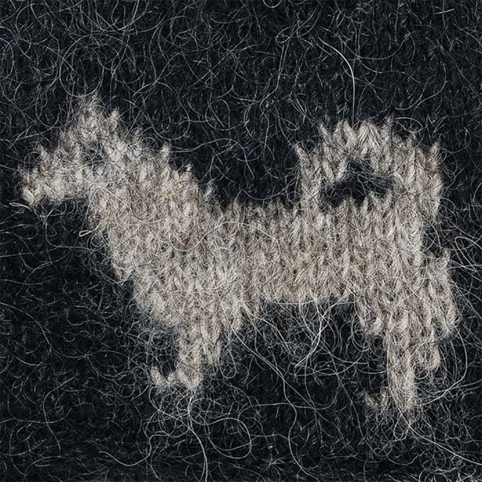 Wool Hat Beanie Black - Icelandic sheepdog - The Icelandic Store