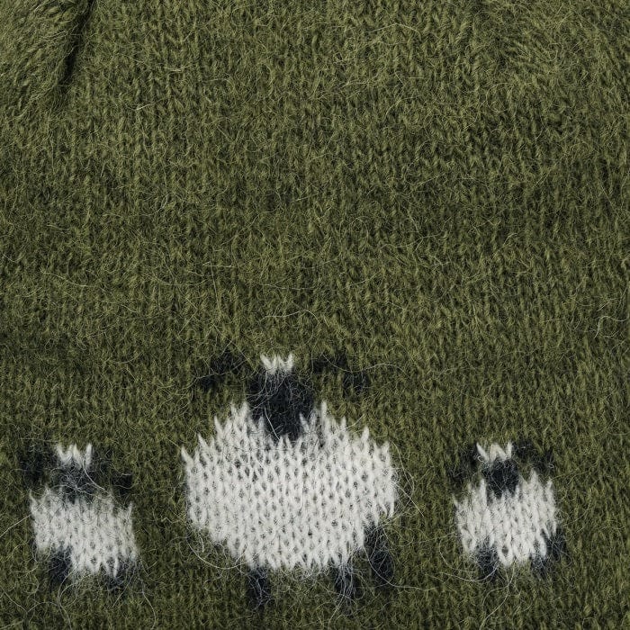 Wool Hat Beanie Green - Sheep - The Icelandic Store