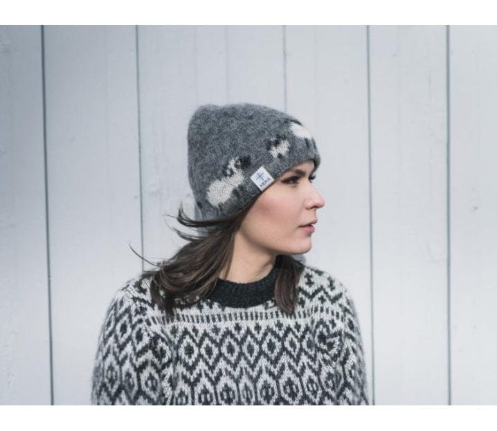 Wool Hat Beanie Green - Sheep - The Icelandic Store