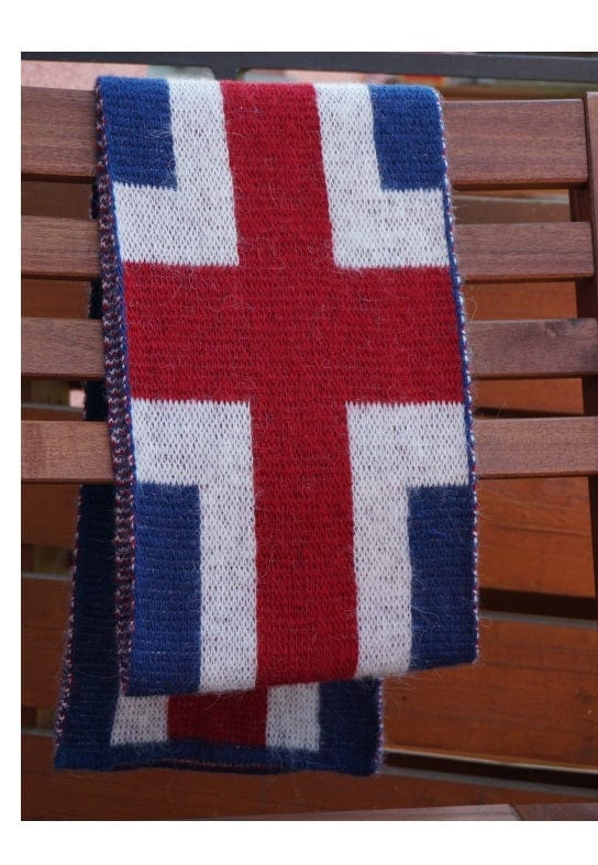 Wool scarf with Icelandic national flag - The Icelandic Store