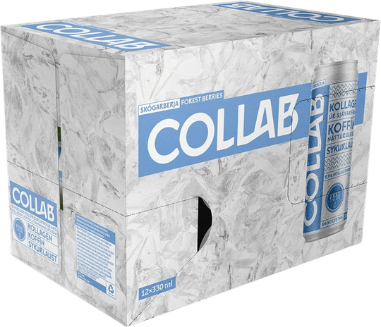 Blue — Forest Berries 12 pack — Collagen Energy Drink (330 ml)