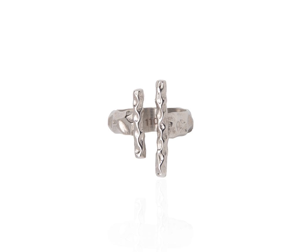 EIN XL RING - 1104 BY MAR (GOLD AND SILVER)
