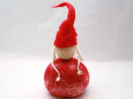 ICELANDIC FELTED WOOL MRS. CLAUS ORNAMENT