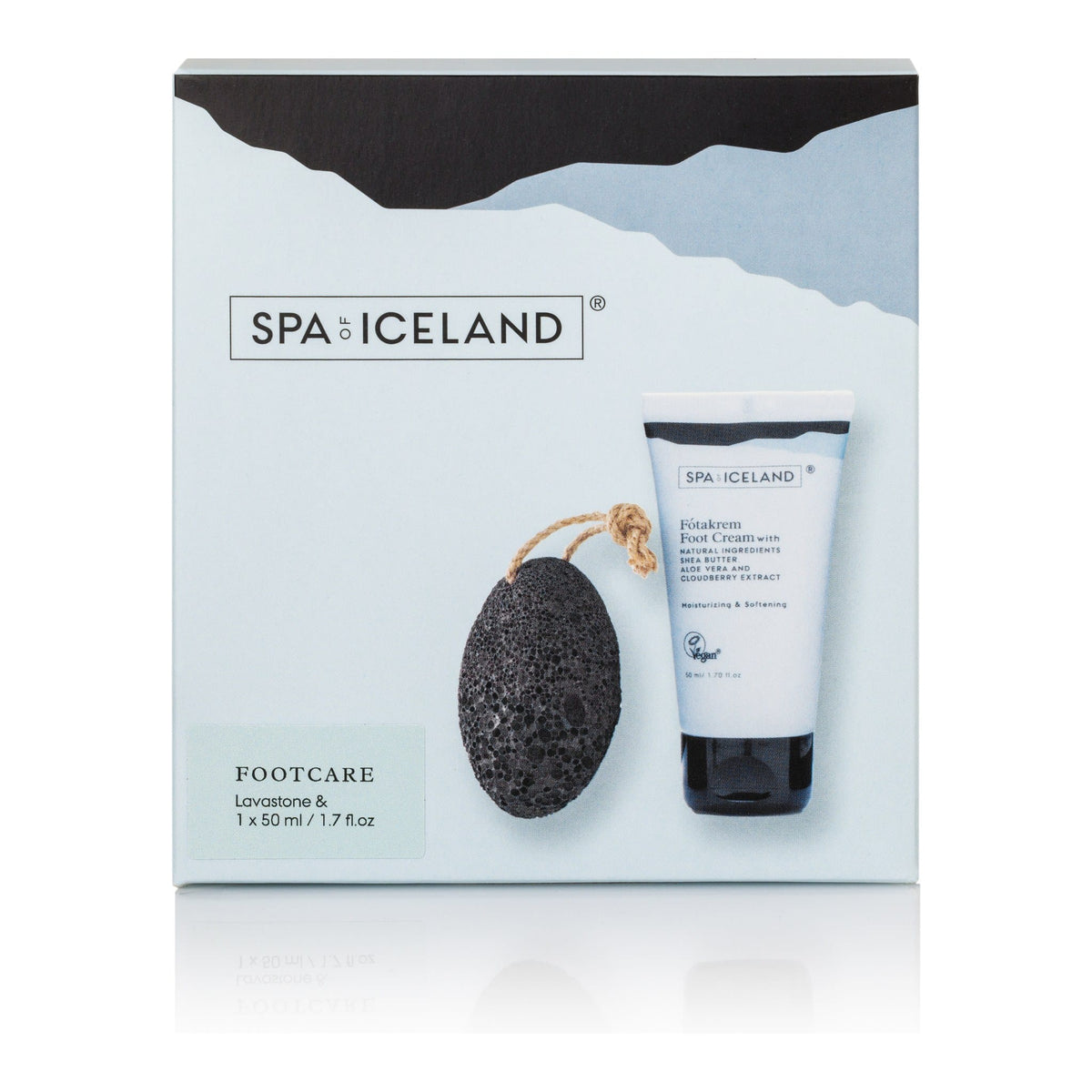 Spa of Iceland Footcare set – lava pumice stone and Foot Cream 50 ml in gift box