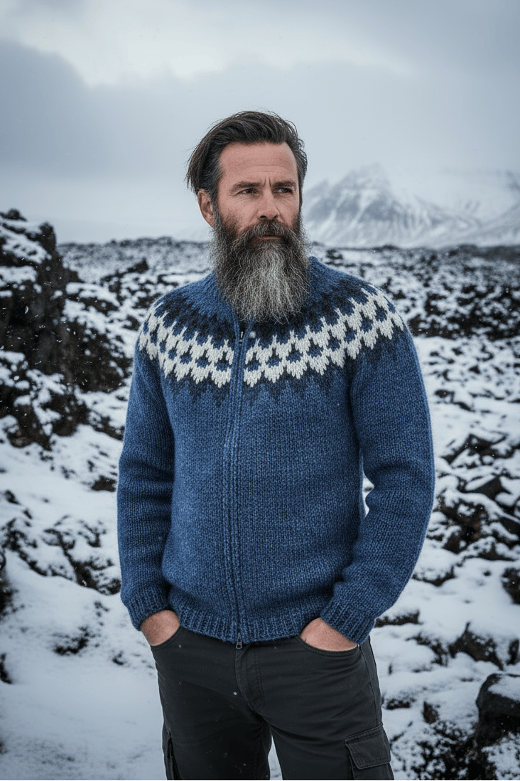 Vættir Cardigan - 45° Angle