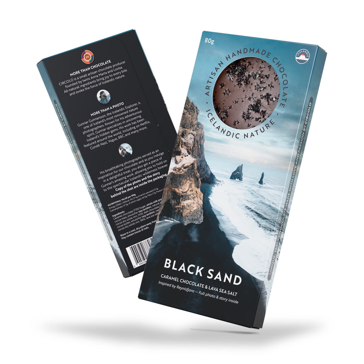 Black Sand – Icelandic Handmade Chocolate with Caramel & Sea Salt