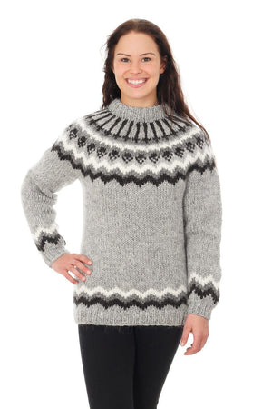 Aska - Icelandic Sweater - Ash Heather