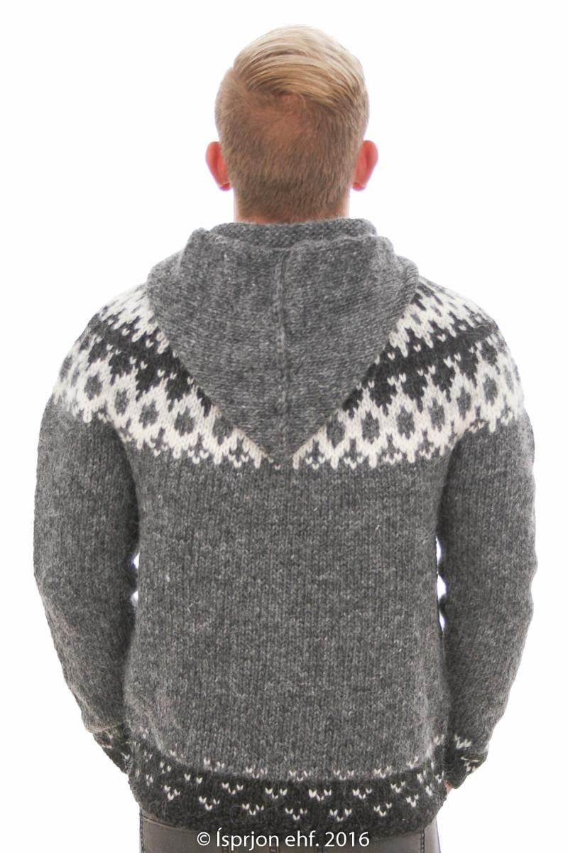 Thor - Icelandic Hooded Cardigan - Grey - icelandicstore.is