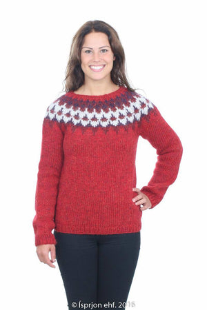 Gefjun - Icelandic Sweater - Red