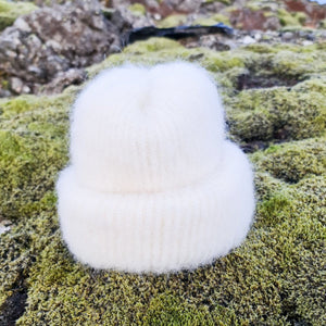 Brushed Wool Hat - White