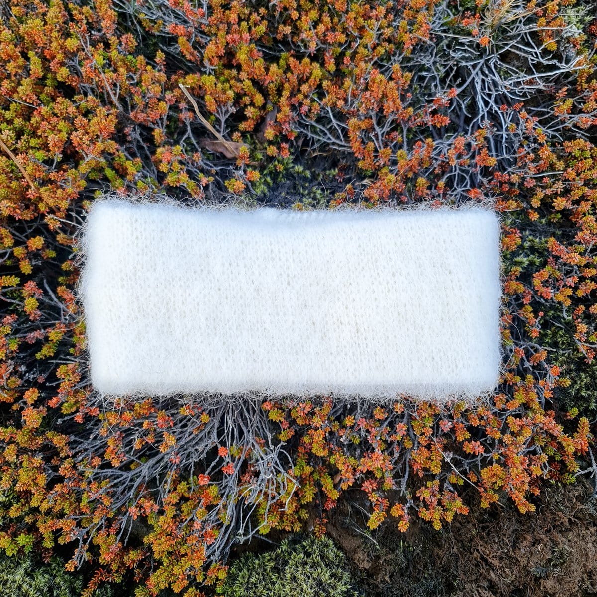 Garðaprjón - White Headband - icelandicstore.is