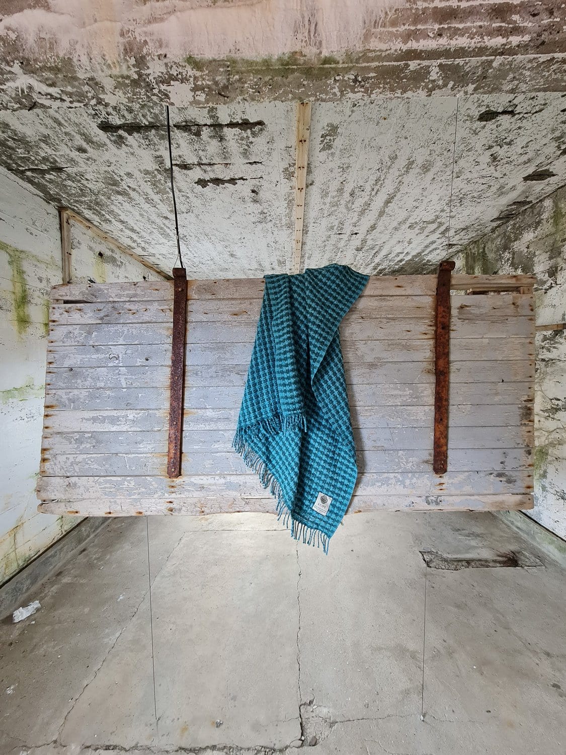 Léttlopi Wool Blanket - Glacier Blue - The Icelandic Store