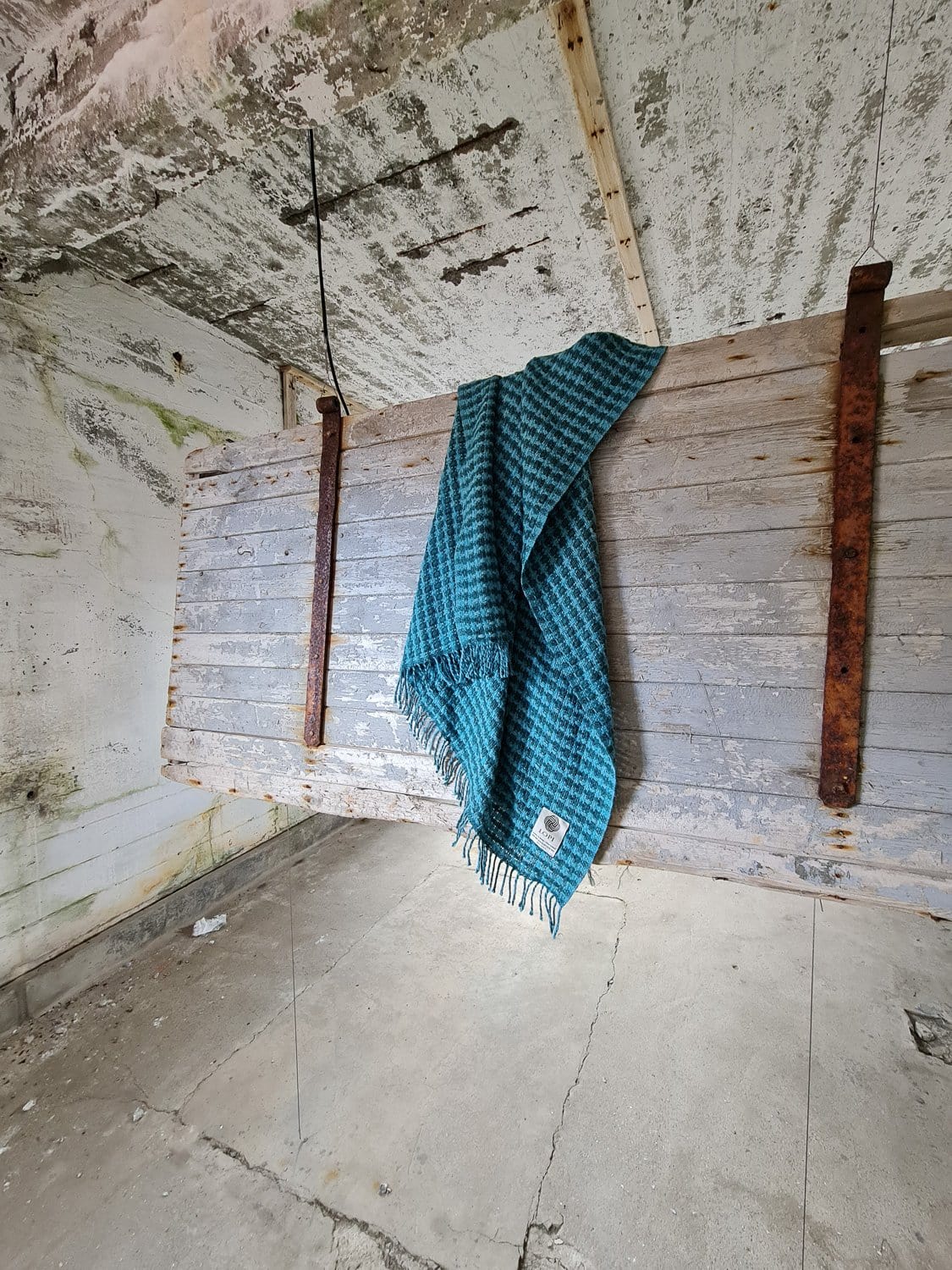 Léttlopi Wool Blanket - Glacier Blue - The Icelandic Store