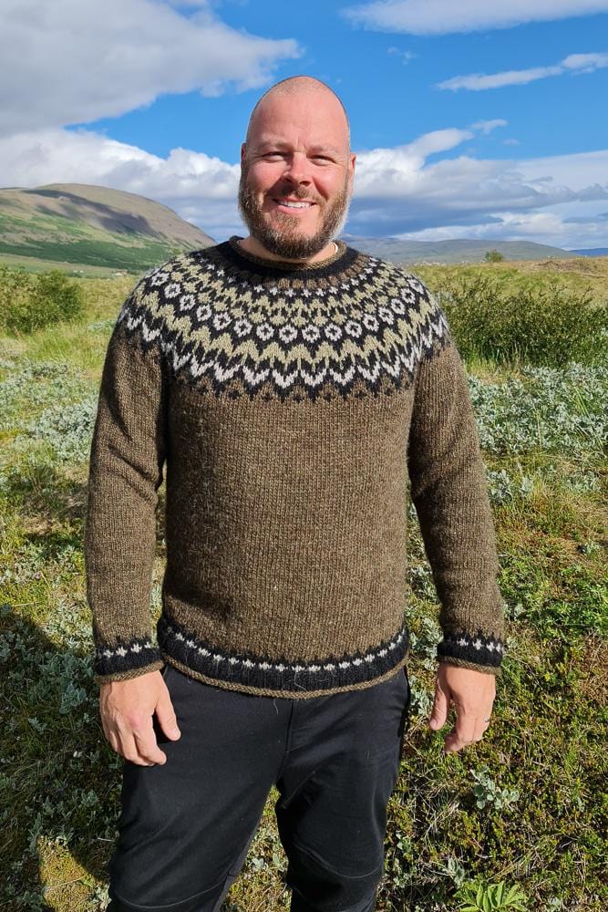 Riddari - Icelandic Sweater - Green - The Icelandic Store