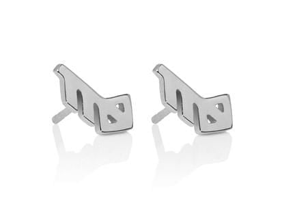 LOVE / ÁST SILVER EARRING STUDS - icelandicstore.is