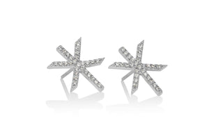 STRENGTH / MAGN SILVER STUD EARRINGS