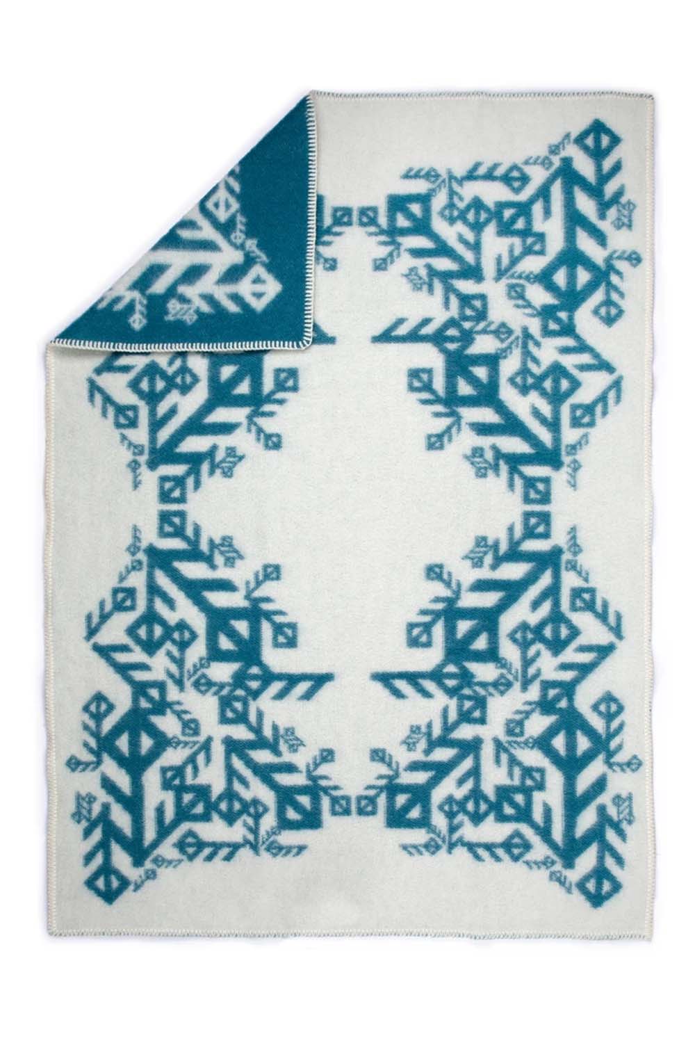 Nordic Love Baby Blanket - Turquoise - The Icelandic Store