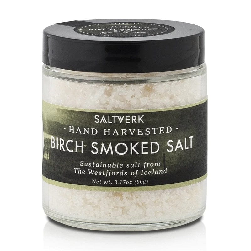 Birch smoked sea salt from the West fjords of Iceland