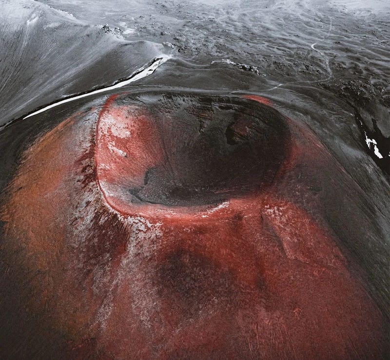 Icelandic volcanic crater