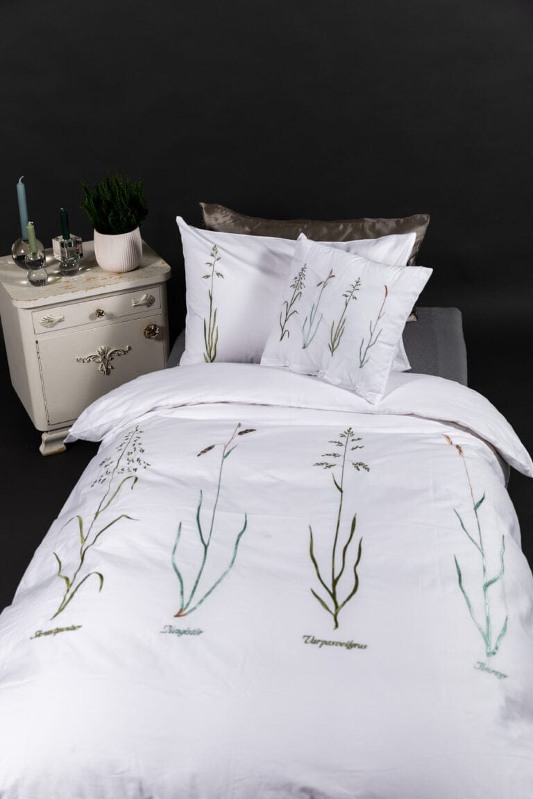 Íslensku stráin - Icelandic Grass Cotton Bedding Set - The Icelandic Store