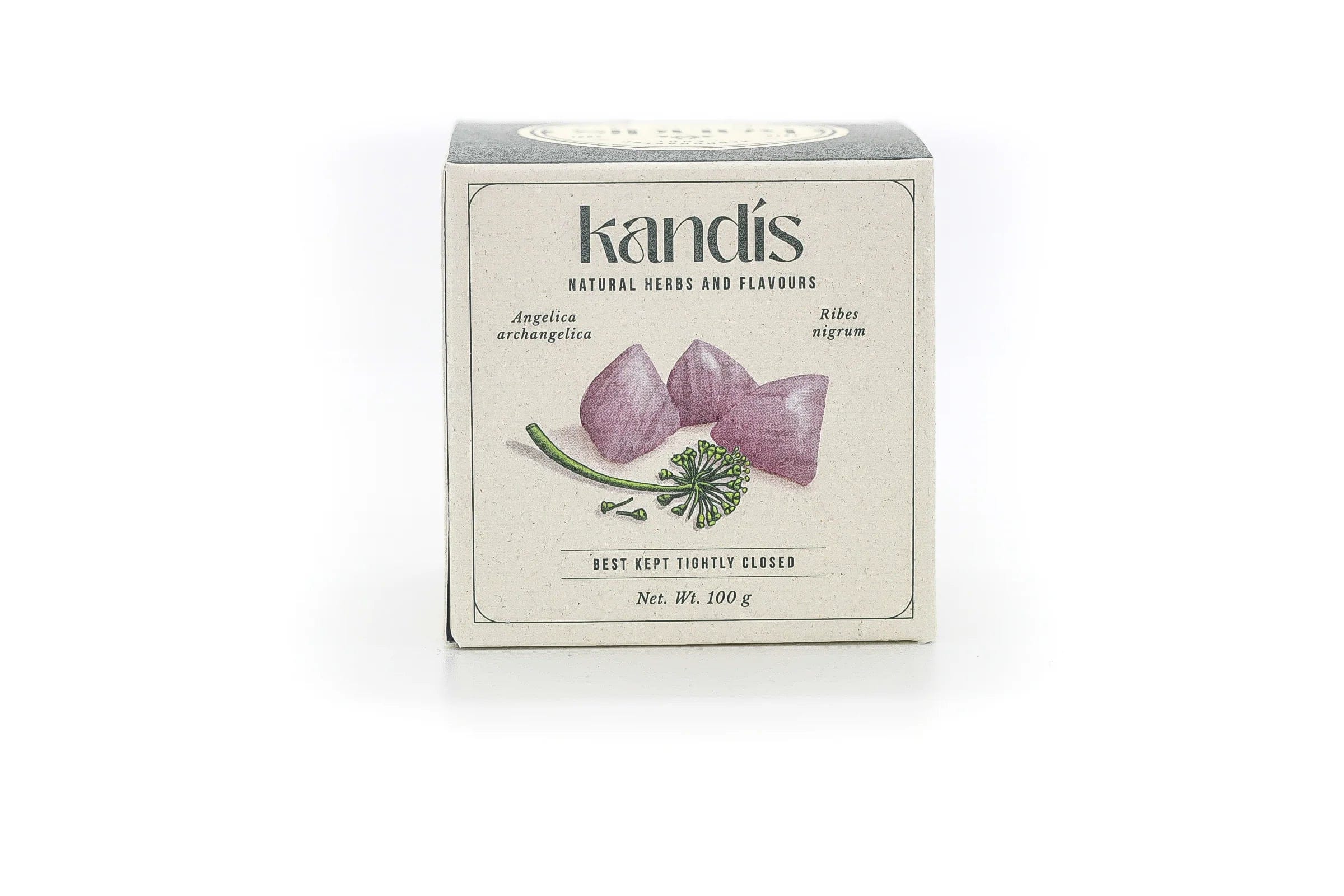 Handcrafted hard candy with Angelica and Blackcurrant flavor - The Icelandic Store