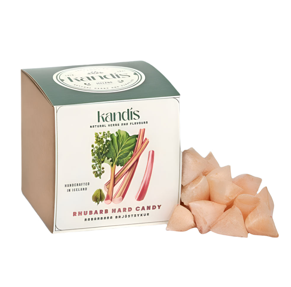 Handcrafted hard candy with Rhubarb flavor - The Icelandic Store