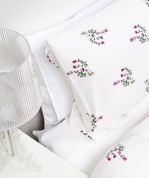 Blóðbergsflétta - Arctic thyme pattern Cotton Bedding Set - The Icelandic Store