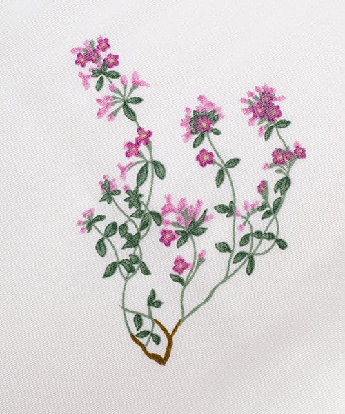 Blóðbergsflétta - Arctic thyme pattern Cotton Bedding Set - The Icelandic Store