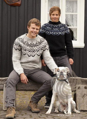 Sjón - Custom made Icelandic Sweater - Black