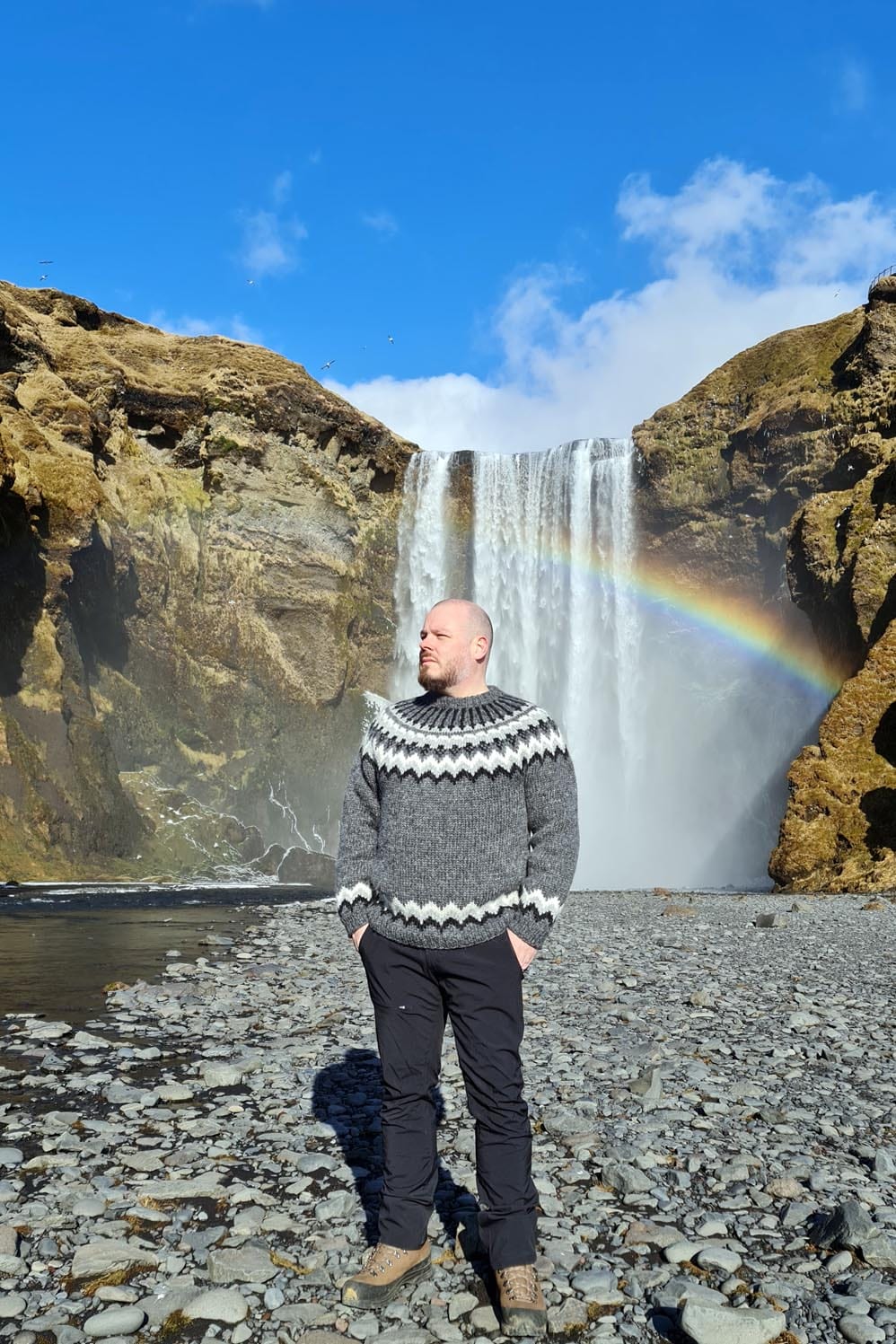 Máni - Icelandic Sweater - Dark Grey Heather - The Icelandic Store