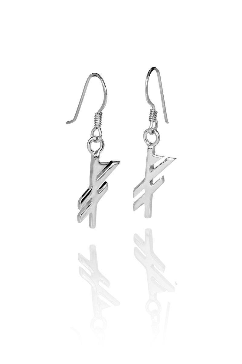 LUCK / GÆFA SILVER EARRINGS - icelandicstore.is