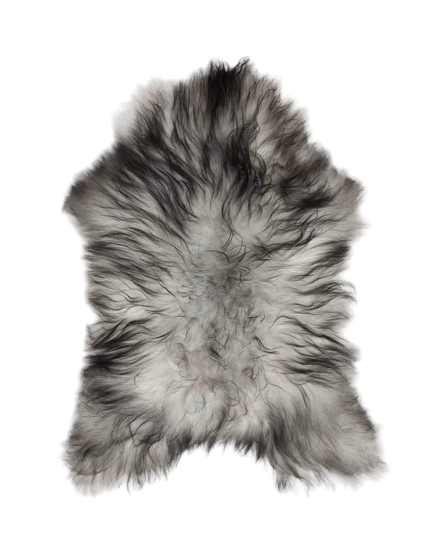 Grey Sheepskin rugs and throws from Iceland. Icelandic sheepskins