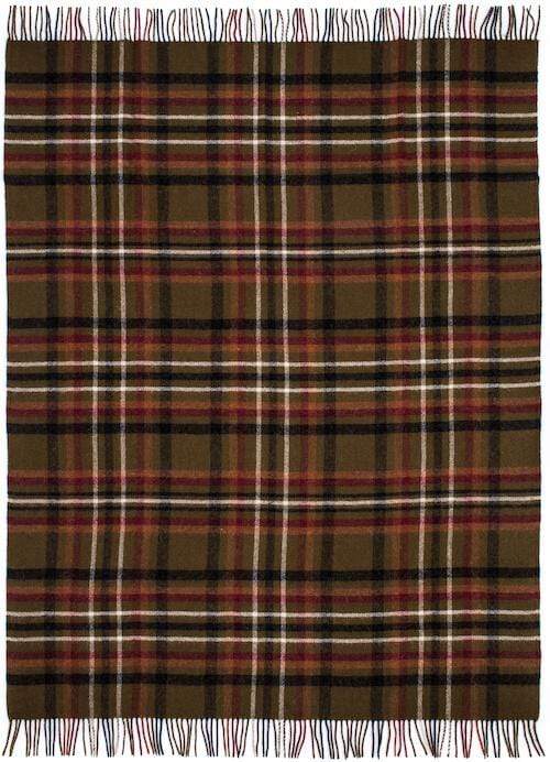 Traditional Icelandic tartan wool Blanket - Útilega #3041 - The Icelandic Store