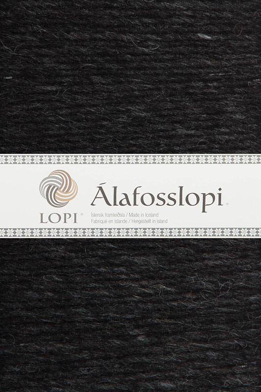 Alafoss Lopi - 0005 Black Heather - wool yarn - icelandicstore.is