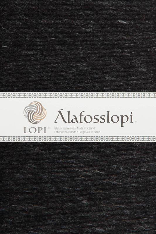 Alafoss Lopi - 0005 Black Heather - wool yarn - icelandicstore.is