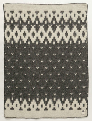 Jaquard Lopi Blanket - Fuglar Grey #0502